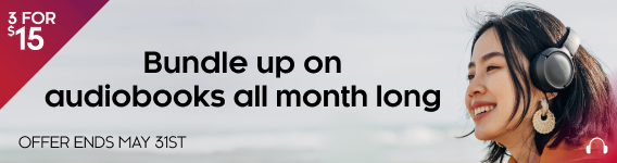 Bundle up on audiobooks all month long.