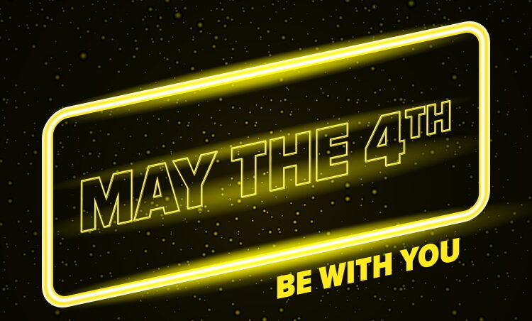 May the 4th Be With You banner image.